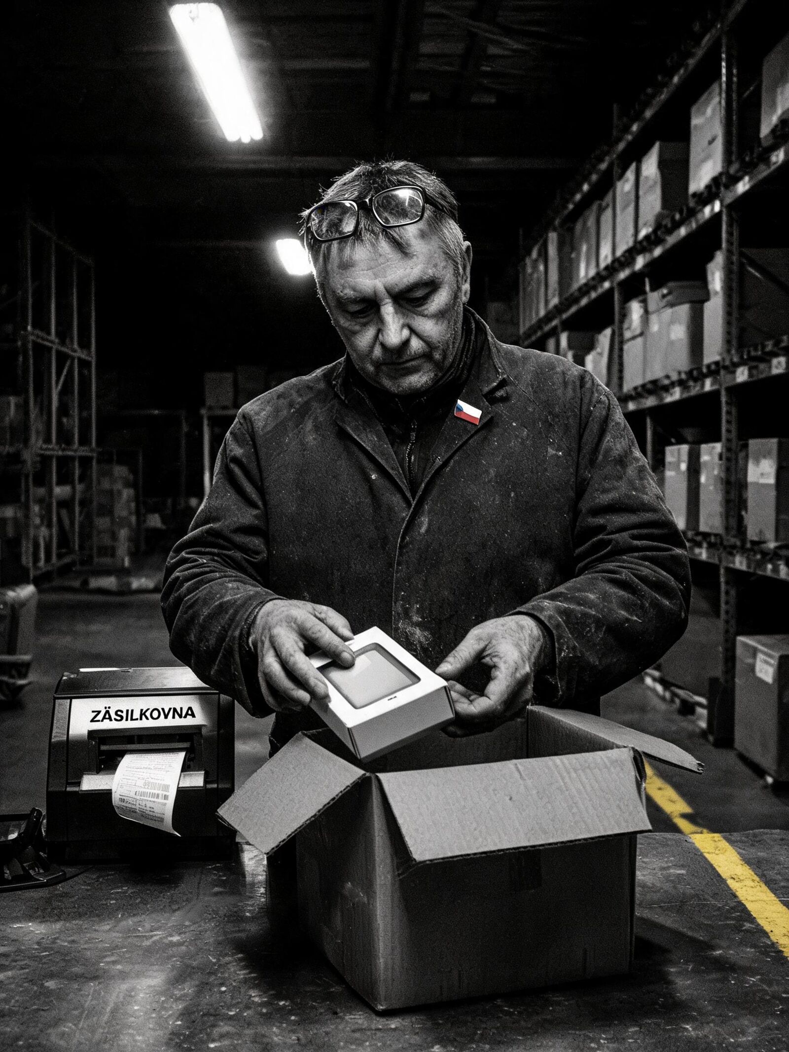 Balení objednávky ve skladu českého obchodu s logistikou